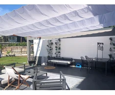 Sun Shade Vandeniui atspari ištraukiama susukama burė pergolei pavėsinei konstrukcijai 1,5x4