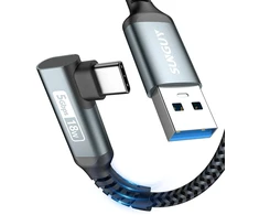 Sunguy usb c kabelis kampu, 2 m android automobilinis kabelis nailoninis kampinis 5 gbps usb c kabelis suderinamas su iphone 16/15 pro max, galaxy s24/s24+/s23/s22, p30 lite, redmi 10