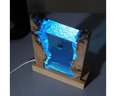 Sunicon dervos vandenyno lempa, nardytojų vėžlių dervos lempa, giliavandenio urvo naktinė lemputė, ryški jūros meno lemputė su usb laidu jūros mylėtojams, stalinė meno dekoracija