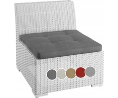 Sunnypillow Pagalvėlė 50x50x10 rattan baldams, sodo baldams, technorattan, tamsiai pilka