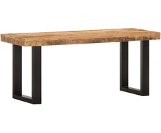 Suoliukas, 110cm, neapdorotos mango medienos masyvas ir plienas