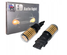 Super Vision Led lemputė T25 3157 144 smd 4014 P27/7w canbus oranžinės, komplektas