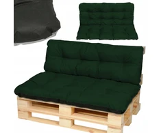 Superkissen24 Sodo baldų pagalvėlės iš palečių, vandeniui atsparus 2 vnt. komplektas 120x80+120x38