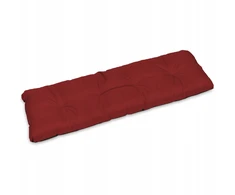 Superkissen24 Suoliuko pagalvėlė sodo sūpynėms, dygsniuota, vandeniui atspari, 120x38 cm, bordo