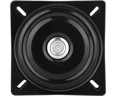 Suppro Pasukamas padėklas Turntable Seat, 360° besisukantis Lazy Susan guolis, galvanizuotas plienas virtuvės stalviršiams, spintelėms, televizorių staliukams, Turntable guolis (juodas, 6 colių storio)