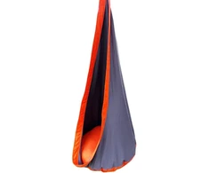 Supynės hamakas kokonas PILKAI-ORANŽINIS supamasis krėslas