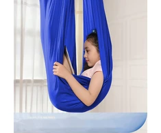 Sūpynės-hamakas sensorinei terapijai mėlynas adhd autizmas 280cm