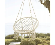 Sūpynės-lizdas gandralizdis, sodo supamas krėslas BOHO, skirtas sodo namui, 120 cm