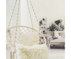 Sūpynės-lizdas gandralizdis, sodo supamas krėslas BOHO, skirtas sodo namui, 120 cm