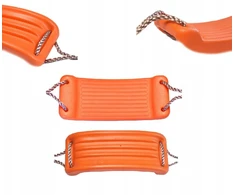 Sūpynių LENTA, plastikinė sėdynė, oranžinė