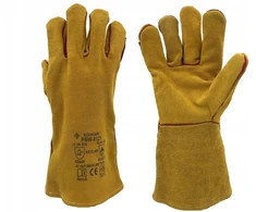 Suvirinimo pirštinės Mig tipo skeltos odos Kevlar siūlai 10