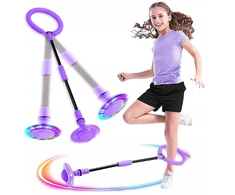Šviečiantis led hula-hoop ant kojos vaikams, sulankstomas, mirksintis kamuolys šokinėjimui