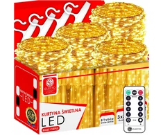 Šviesos užuolaida 300 Led 3x3 m Kalėdinės eglutės girlianda langui