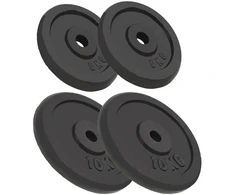 Svoriai, 4vnt., 2x10kg+2x5kg, ketus