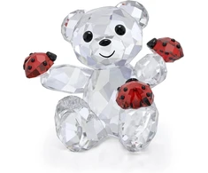 Swarovski Kris Bear Good Luck Bear, detalizuotas meškiukas iš įvairiaspalvio spindinčio krištolo