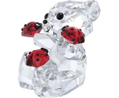 Swarovski Kris Bear Good Luck Bear, detalizuotas meškiukas iš įvairiaspalvio spindinčio krištolo