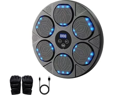 Swetfela muzikos bokso treniruoklis, elektroninis muzikos bokso treniruoklis su bokso pirštinėmis, 9 greičio režimai, muzikos bokso treniruoklis, bluetooth