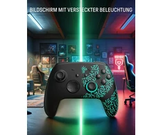 Switch valdiklis, belaidis, pro valdiklis, belaidis suderinamas su Switch/oled/lite, Firefly Rgb Bluetooth valdiklis, žaidimų pultelis su 7 Led spalvomis, Nfc, Turbo, Macro, judesio jutiklis, Paddle, Miner