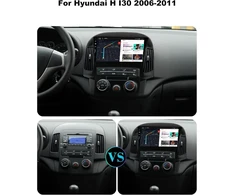 Automagnetola Sxauto android 14 automobilinis radijas hyundai i30 (2006-2011) gps navigacijos radijas - integruotas carplay android auto - led kamera - 2g + 32g - vairo valdymas dab ahd dsp wifi - 2 din ips 9 colių
