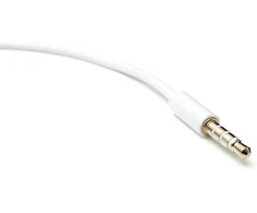 System-s audio y kabelis 20 cm stereo aux jack 3.5 mm male į 2 x female adapteris, baltas