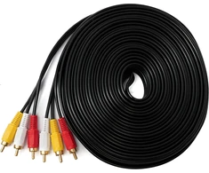 System-s Rca 3 Rca Kabelis 15m Vyriškas-vyriškas Stereo Av