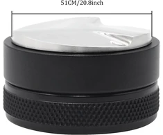 Szkkqkj skirstytuvas 51 mm, filtro laikiklio priedai, skirstytuvas, 304 nerūdijančio plieno lygintuvas 51 mm, įrankis maltos kavos išlyginimui