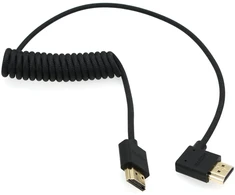 Szrmcc 8k 2.1hdmi kabelis stačiu kampu hdmi pintas spiralinis kabelis didelės spartos hdmi kabelis, skirtas su cam e2 port keys bm5 atomos shinobi ninjav v monitoriui so-ny canon kamerai 50 cm