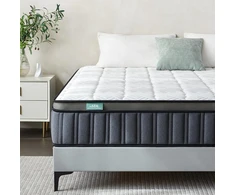 Szsl indulge in comfort čiužinys 140 x 200 cm, 26 cm storio, čiužinys su kišeninėmis spyruoklėmis, hibridinis čiužinys 140 x 200 cm, ergonomiškas memory foam, puiki atrama, kvėpuojantis čiužinys 140 x