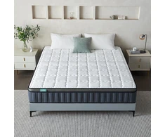 Szsl indulge in comfort čiužinys 140 x 200 cm, 26 cm storio, čiužinys su kišeninėmis spyruoklėmis, hibridinis čiužinys 140 x 200 cm, ergonomiškas memory foam, puiki atrama, kvėpuojantis čiužinys 140 x