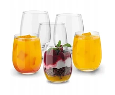 Tadar Olga stiklinių rinkinys šaltiems gėrimams, 6 vnt, paprastos stiklinės gėrimams, 400 ml