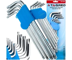 Tagred Torx security hex raktų rinkinys T15-t55 9 vnt.