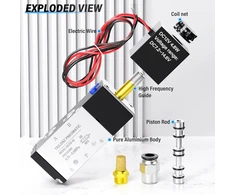 Tailonz Pneumatic 3/8 colio Bsp solenoidinis vožtuvas 12v vienos ritės pilotinis elektrinis 2 padėčių 5 krypčių jungties tipas 4v310-10