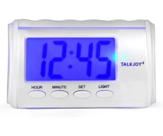 Talkjoy Kalbantis žadintuvas su šviesa, senjorams, akliesiems