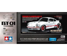 Tamiya 47507 1:10 rc porsche carrera rsr 2.8 painted bt-01 nuotoliniu būdu valdomas automobilis, transporto priemonė, modelių konstravimas, surinkimas, hobis, rc rinkinys