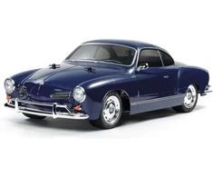 Tamiya 58677 volkswagen 1:10 vw karmann ghia (m-06l), nuotoliniu būdu valdomas automobilis, rc transporto priemonė, modelių konstravimas, surinkimo rinkinys, hobis, amatai, mėlyna