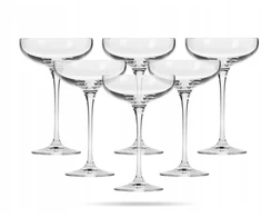 Taurės šampanui plokščios 280 ml rinkinys 6 vnt Harmony Krosno