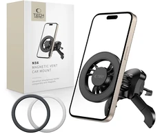 Tech-protect automobilinis laikiklis su magsafe grotelėms, skirtas iphone 12 13 14 15 16 + plokštelės