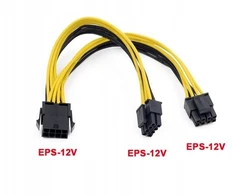 Techly Eps(m) 8-pin į Eps(f) 8-pin + 4x4-pin prailgintuvas