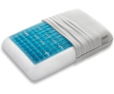 Technogel® Deluxe ortopedinė kaklo atramos pagalvė - patentuota, netoksiška ir sertifikuota - hws gelinė pagalvė nugaros ir šoninio miego mėgėjams, įskaitant pagalvės užvalkalą 66 x 40 x 14 cm