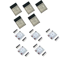 Tecnoulab 5 vnt. Esp-wroom-32 Esp32 Esp-32s Esp-32 Bluetooth ir Wifi dviejų branduolių Cpu Doit + 5 adapterio plokštės
