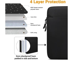 Tecool 16 colių nešiojamojo kompiuterio dėklas, skirtas 2019–2024 m. „macbook Pro 16 M4 M3 M2 M1“ (a3403 A3186 A2991/a2780/a2485/a2141), 16 colių „lenovo Thinkbook Asus Vivobook Dell Hp“ su priedų krepšiu, juodas