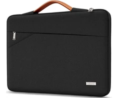Tecool 35.5 cm Nešiojamojo kompiuterio dėklas su rankena, juodas