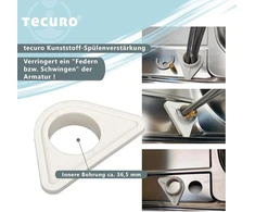 Tecuro Plastikinis Kriauklės Stiprintuvas Nerūdijančio Plieno Kriauklėms