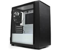 Tecware nexus air m2 mini tower case juodas/baltas matx korpusas su 3 120 mm ventiliatoriais, juodas