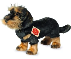 Teddy Hermann Hermann Teddy Collection 919230 28 cm šiurkščiaplaukis taksas, stovintis pliušinis žaislas