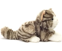 Teddyway Hermann Teddy Collection 906919 20 cm pilkas gulintis katinas, pliušinis žaislas