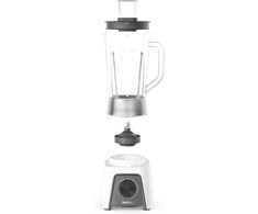 Tefal Bl2c01 Blendeo trintuvas | 450 W variklis | 1,5 litro talpa | 2 greičiai + pulso funkcija | Duraforce ašmenys | Siurbtukai patikimam stovėjimui | Balta/pilka