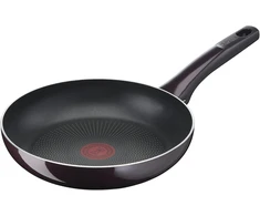 Tefal D52202 Resist Intense keptuvė 20 cm, neprideganti danga, atspari liepsnai, termo signalas, gili forma, lengvai valoma, saugi, bordo raudona