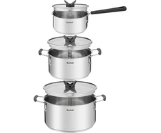 Tefal Opti'space 6 dalių puodų rinkinys | Nerūdijantis plienas