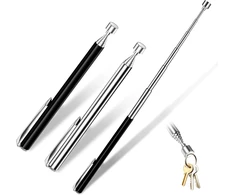 Teleskopinis magnetinis keltuvas, teleskopinis magnetas, nerūdijančio plieno magnetinis griebtuvas, teleskopinis magnetas varžtams, raktams, veržlėms, magnetinė apkrova iki 1,36 kg, 2 vnt.